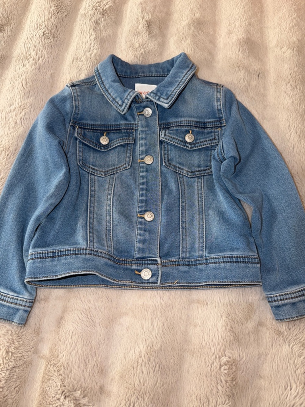 Cat & Jack Light Blue Denim Jean Jacket for Kids